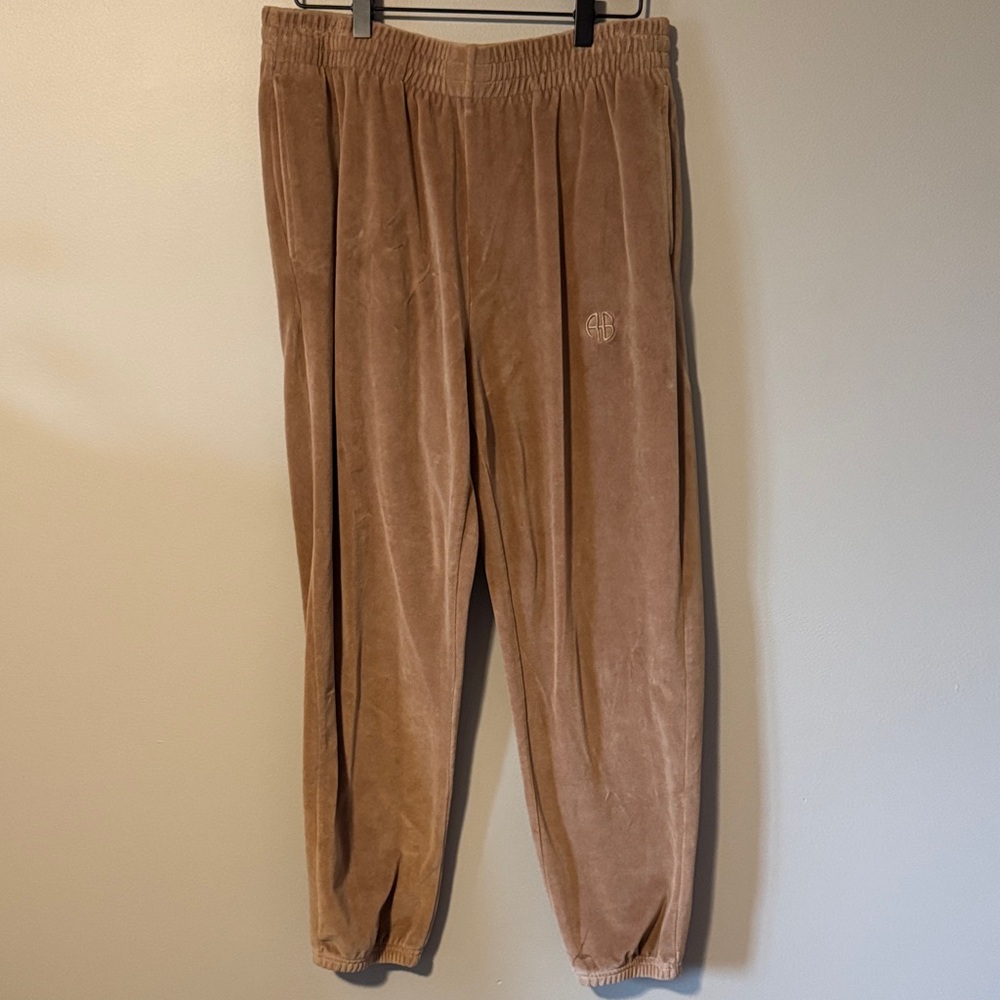 Anine Bing Sport Evan Velour Jogger - Picture 2 of 6